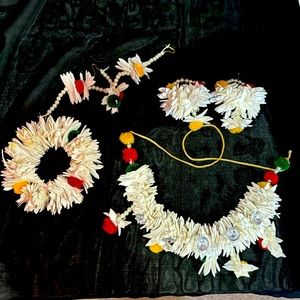 Mehndi Faux Flower Jewelry